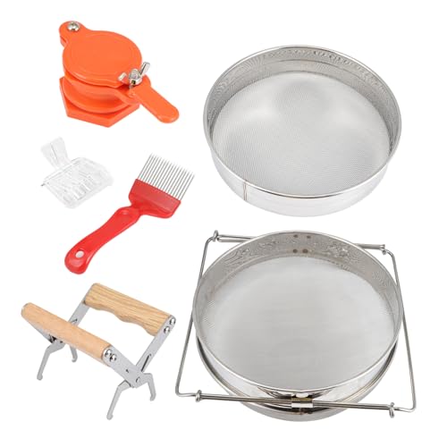 Toddmomy 1 Satz Beekeeping Tool Set Teiliges Set mit Doppelsieb Honigauslauf Königinnen und Wabenclip Sowie Honiggabel für Honigernte Toddmomy 1 Satz Beekeeping Tool Set Teiliges Set mit Doppelsieb Honigauslauf Königinnen und Wabenclip Sowie Honiggabel für Honigernte von Toddmomy