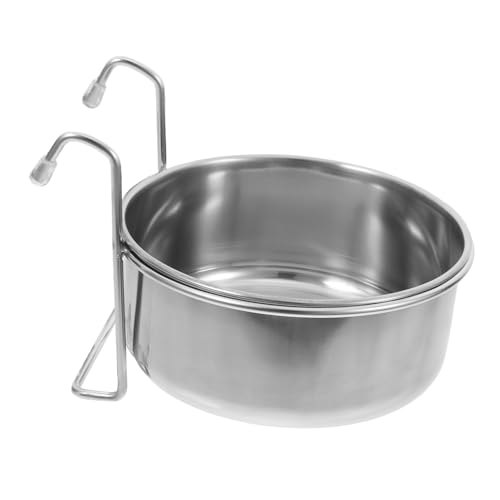 Toddmomy 1 Set Edelstahl Hängen Hundefutter Schüssel Pet Schüssel Für Käfig Robust Pet Fütterung Schüssel Pet Supplies von Toddmomy