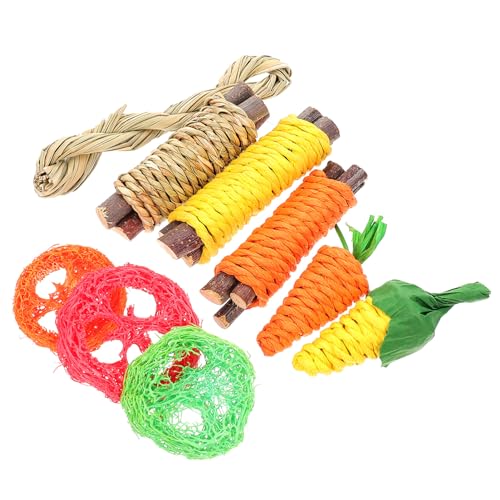 Toddmomy 1 Satz Hamster- Hamster hamsterspielzeug chew Toy Zähneknirschen Kleintierkauen Zahnen spielzeuge Snacks Hamster Beißspielzeug Kauspielzeug für Hamster hölzern von Toddmomy