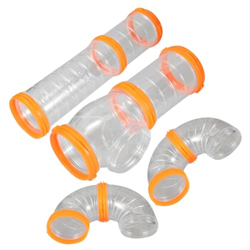 Toddmomy Hamsterröhre - Meerschweinchentunnel & Verstecke Hamstertunnel-Set Erweiterbares Käfigzubehör von Toddmomy