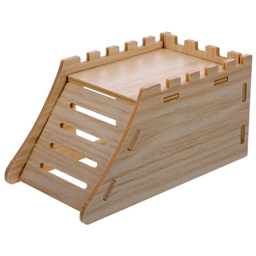 Toddmomy Holzhaus-bausatz Für Chinchillas Und Meerschweinchen Verschleißfest Versteck Für Haustiere Mit Rampe von Toddmomy