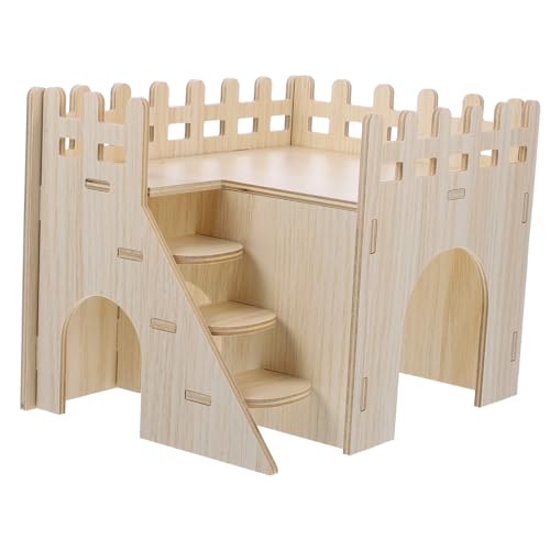 Toddmomy 1satz Hamster Holzhaus Mit Leiter Dekoratives Versteck Für Meerschweinchen Langlebiges Und Robustes Tierheim Für Kleintiere Wie Hamster Ratten Und Kaninchen Sicher Zum Spielen von Toddmomy