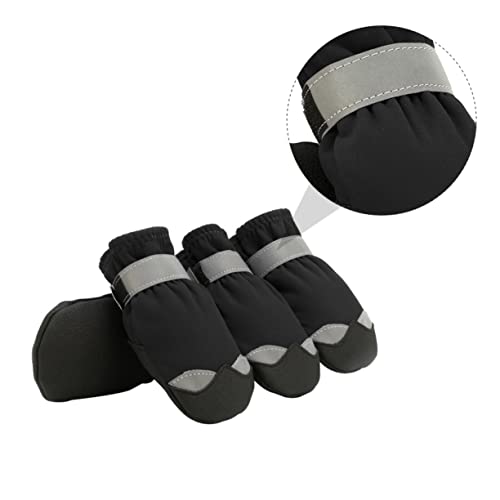 Toddmomy 1 Satz Rutschfester Pfotenschutz Haustier Booties Klein Hundeschuhe Stiefel Anti- Für Welpenpfote Wasser Groß Beschützer Schnee Griffe Nylon Black von Toddmomy