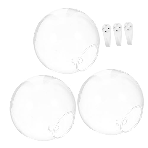 Toddmomy 1 Satz Wandvase Pflanzen Töpfe Innen Wohnkultur Pflanzterrarien Wandterrarienbehälter Wandbehang Anlage Zimmerpflanzen Hängendes Terrarium Pflanzenterrarium Glas Transparent von Toddmomy