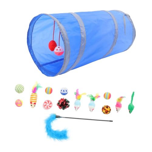 Toddmomy 1satz Interaktives Katzenspielzeug Mit Teilen Katzenangel Rascheltunnel Und Plüschspielzeuge Für Gesunde Und Aktive Kätzchen Atemberaubende Spielmöglichkeiten Für Drinnen Und von Toddmomy