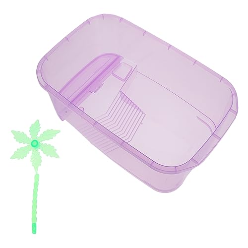Toddmomy 1satz Turtle Tank Mit Basking-plattform Transparentes Reptiliengehege Für Schildkröten Robuste Auslaufsichere Konstruktion Als Futter Und Ruhebereich Für Schildkröten Sicheres von Toddmomy