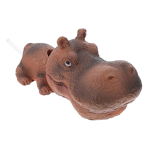 Toddmomy 1 Stück Aquarium Landschaftsbau Ornamente Hippo Dekoration Aquarium Zubehör Aquarium Nilpferd Aquarium-Nilpferd-Ornament Tank UV Harzhandwerk Nilpferd aus Aquarienharz Coffee von Toddmomy