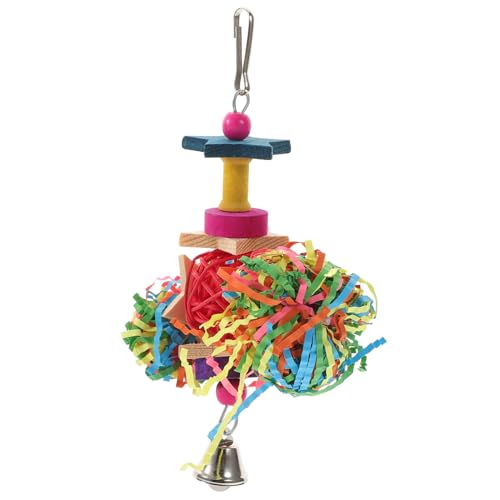 Toddmomy 1stück Bunter Papageien Kauspielzeug Kreatives Spielzeug Für Vögel Fördert Gesunde Zähne Zufällige Farben Für Papageien Und Kleintiere von Toddmomy