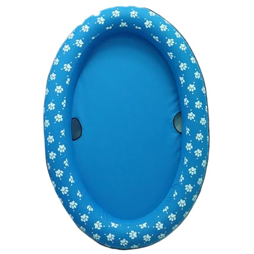 Toddmomy Aufblasbarer Haustierpool Faltbar für Hunde und Katzen Zusammenklappbare Schwimmende Matte für Sommer Tragbarer Hundepool Wasserspielzeug für Haustiere von Toddmomy