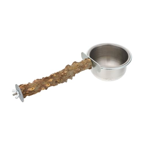 Toddmomy 1 Stück Futterbox für Papageien Fütterung Papageienfutter Futternapf für Sittiche füttern vogelzubehör vogelzubebehör Papagei Fressnapf Futternapf für Papageien Rostfreier Stahl von Toddmomy