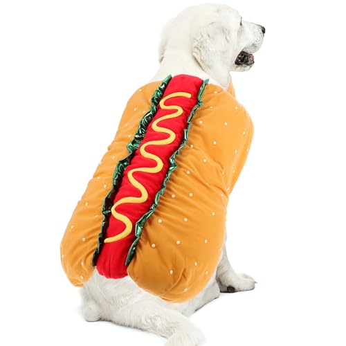 Toddmomy 1 Stück Hot Dog Haustierkostüm Warmes Hundekatzenkostüm Haustier Rollenspielkleidung Für Farbige Haustierkleidung XL von Toddmomy