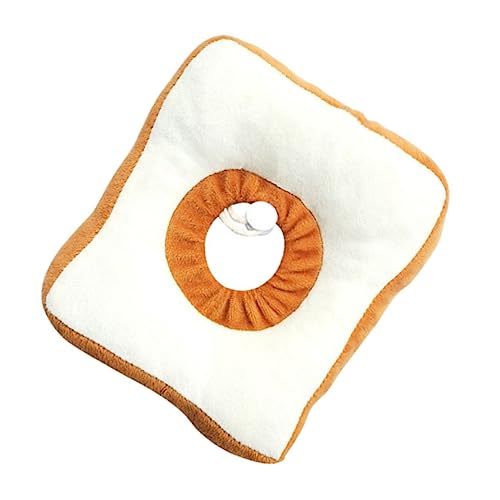 Toddmomy 1 Stück Katzenhalsband Haustierhalsband Verstellbares Haustierhalsband Weiches Donuthalsband Mit Glöckchen Schutzwiederherstellung Kleines Brot Katzenzubehör Donut Haustierbedarf von Toddmomy
