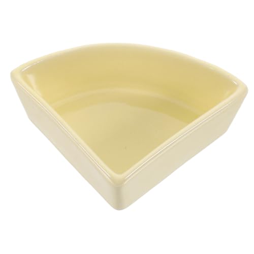 Toddmomy 1 Stück Keramischer Hamster Futter und Wassernapf Antikipp Design für Kleine Haustiere für Hamster Vögel und Eichhörnchen Gelb von Toddmomy