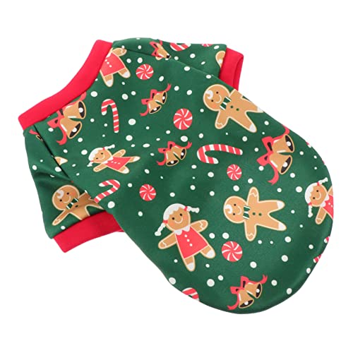 Toddmomy 1 Stück Kleidung Für Haustiere Hundekleidung Hund Weihnachtspullover Party Weihnachten Haustier Kostüm Mantel Stichworte Weihnachtshundeanzug Plüsch Green Polyester-vlies von Toddmomy