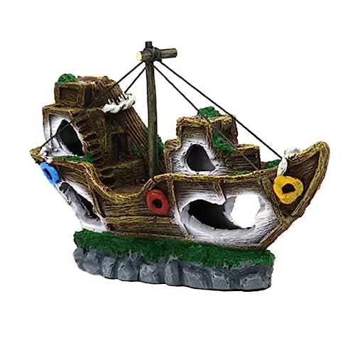 Toddmomy 1 Stück Piratenschiff Ornamente Thematische Piraten Dekoration Aquarium Schiffswrack Fischtank Landschaftsbau Schiff Fischversteck Dekorationsset Dekoration Treibholz Toddmomy 1 Stück Piratenschiff Ornamente Thematische Piraten Dekoration Aquarium Schiffswrack Fischtank Landschaftsbau Schiff Fischversteck Dekorationsset Dekoration Treibholz von Toddmomy