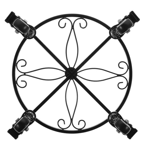 Toddmomy 1 Stück Universal Blumentopfgestell Mit Rädern Fass Garten Outdoor Bewegliches Blumentopfgestell Blumenständer Eisensockel Blumentopfständer Blumentopfsockel Eisen von Toddmomy