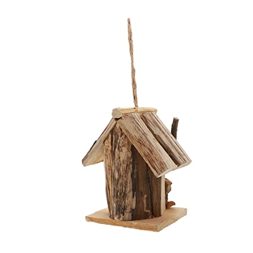 Toddmomy 1 Stück Vogelhausdekoration Häuser Dekoration Der Gartenterrasse Dekoratives Vogelhaus Unbemalt Vogelhäuschen Für Draußen Gartendekoration Outdoor- Vogel Im Freien Weißes Holz von Toddmomy