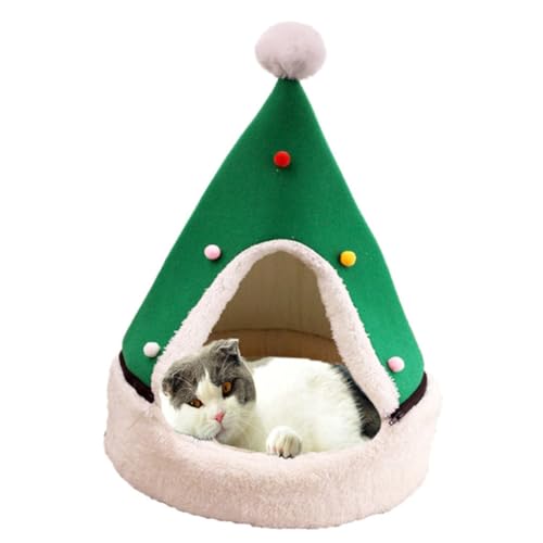 Toddmomy 1 Stück Weihnachtsbaum Haustier Winter Warm und Geschlossene Katzen und Hundehütte Zufällige Gemütlicher Rückzugsort für Kleine und Katzen für Drinnen und Draußen Toddmomy 1 Stück Weihnachtsbaum Haustier Winter Warm und Geschlossene Katzen und Hundehütte Zufällige Gemütlicher Rückzugsort für Kleine und Katzen für Drinnen und Draußen von Toddmomy