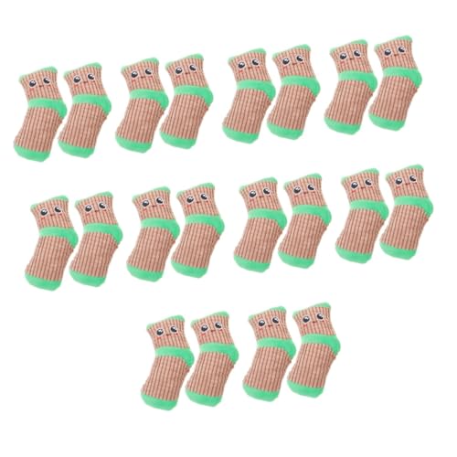Toddmomy 10 Paar Spielzeug Bidoof-plüsch Cartoon-plüschtier Gefülltes Faultier Plüschtier Aggressive Kauer Ausgestopftes -plüschtier Welpe Bissfest Haustier Socken von Toddmomy