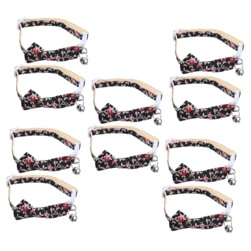 Toddmomy 10 STK Katzenhalsband Kitten Halsband Kitten klein Welpenhalsband zartes Hundehalsband schönes Kätzchenhalsband Haustier Krawatte Zubehör schmücken x3 Polyester-Nylon von Toddmomy