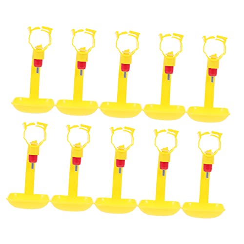 Toddmomy 10 Stück Automatische Tränke für Hühner Tank Hühnerfutter Automatischer Wasserspender geflügel tränke Geflügeltränke Automatische Trinkschale Tränkenippel für Hühner Plastik Yellow Toddmomy 10 Stück Automatische Tränke für Hühner Tank Hühnerfutter Automatischer Wasserspender geflügel tränke Geflügeltränke Automatische Trinkschale Tränkenippel für Hühner Plastik Yellow von Toddmomy