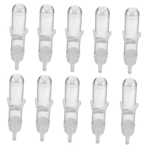 Toddmomy 10 Stück Automatischer Vogeltränke Kunststoff Trinkflasche für Wellensittiche Papageien Nymphensittiche Langlebiger PP Wasserspender für Käfige Einfache Reinigung und von Toddmomy