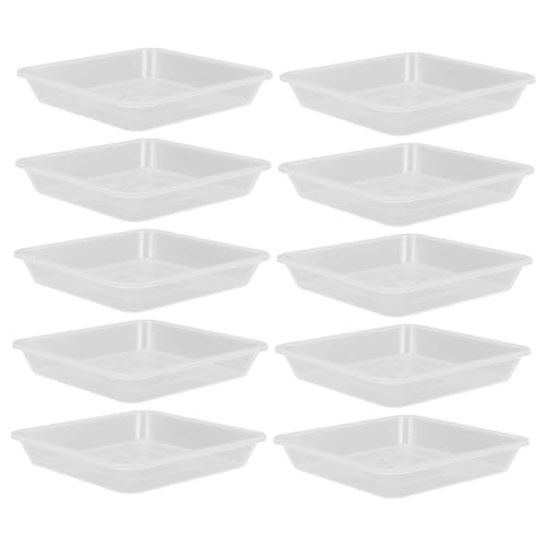 Toddmomy 10 Stück Blumentopf Untersetzer Transparente Pflanzenschalen für Garten und Zuhause Wasserauffangschalen für Blumentöpfe Robuste Kunststoffunterlagen für Pflanzenpflege Toddmomy 10 Stück Blumentopf Untersetzer Transparente Pflanzenschalen für Garten und Zuhause Wasserauffangschalen für Blumentöpfe Robuste Kunststoffunterlagen für Pflanzenpflege von Toddmomy