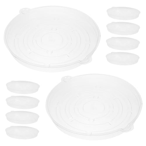Toddmomy 10 Stück Blumentopf-tropfschale Pflanzgefäß-untertassen Kunststoff-pflanzenschalen Wasser-untertassen Topfpflanzgefäß-tabletts von Toddmomy