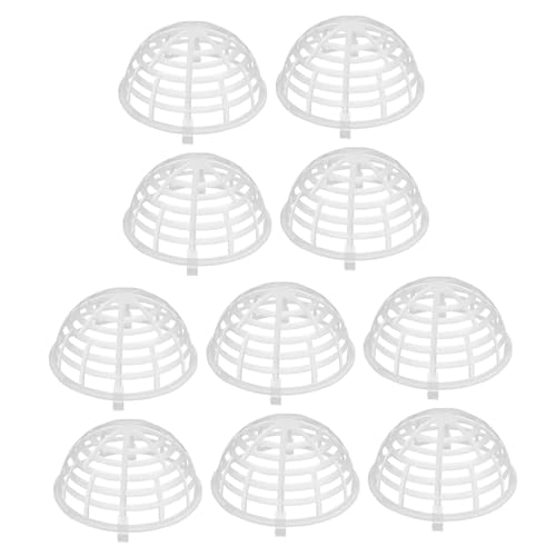 Toddmomy 10 Stück Farn Pflanzabdeckung Pflanzenhalter Für Aquarien Javamoos Lebendball Talgbälle Für Vogelfutterspender Moosbälle Für Schildkrötenbecken Moosball Haustier Set von Toddmomy