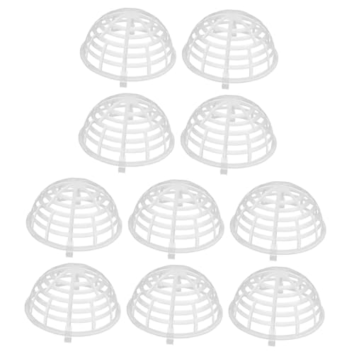 Toddmomy 10 Stück Moosball Pflanzenhalter für Aquarium Netz Halbkugel für Farnartige Pflanzen Orchideen und Aquarien Dekorationen Benutzerfreundlich Vielseitig Einsetzbar Effektiver Schutz von Toddmomy