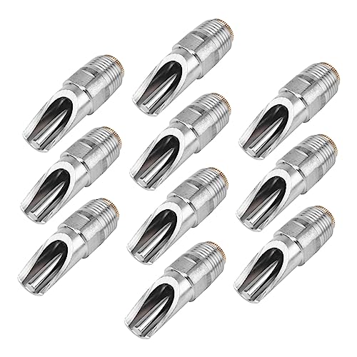Toddmomy 10 Stück Schweine Trinker Automatische Tränke Tiertränke Schweinewasserhahn Hund Kasse Heu Automatische Wasserversorgung für Tiere Wasserspender für Rostfreier Stahl Silver von Toddmomy