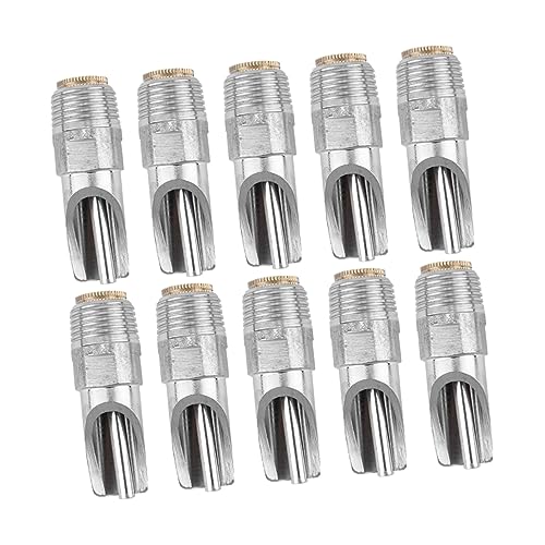 Toddmomy 10 Stück Schweine Trinker Hamster Wasserflasche Schüssel Hühnerfutter Für Essen Trog Tragbar Trinken Heu Wasserspender Tragen Hund Coop Vieh Ratte Rostfreier Stahl Silver von Toddmomy