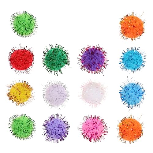 Toddmomy 100 Stück Katzenspielzeug Teiliges Bunte Kratzbälle aus Strapazierfähigem Glitzerndem Material für Interaktives Indoor Spiel und Bewegung von Kätzchen und Katzen Toddmomy 100 Stück Katzenspielzeug Teiliges Bunte Kratzbälle aus Strapazierfähigem Glitzerndem Material für Interaktives Indoor Spiel und Bewegung von Kätzchen und Katzen von Toddmomy