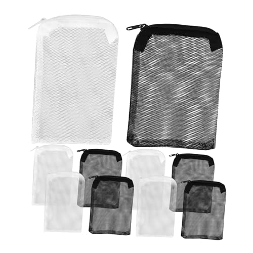 Toddmomy 10St Netzfilterbeutel Aquarium Filter Bag Fish Tank Filter Bag Filterbeutel für Aquarien Netzbeutel für Aquarien reißverschluss Filter für Aquarien Mesh-Tasche für Aquarien Krug von Toddmomy