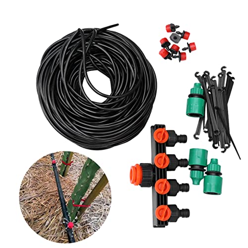 Toddmomy 156 Stück DIY Tropfbewässerungssystem Teiliges Set mit Schlauch und Verstellbaren Tropfern Automatische Gartenbewässerung für und Außenpflanzen von Toddmomy