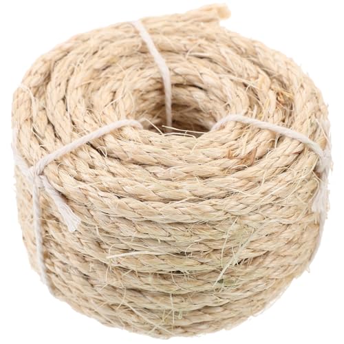 Toddmomy 1Rolle Ersatz Sisal Kratzseil für Katzen Hanfseil für DIY Projekte Reparieren von Kratzbäumen Langlebig und Vielseitig Einsetzbar von Toddmomy