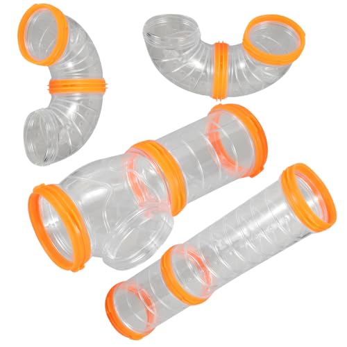 Toddmomy 1Satz Durchsichtiger Hamstertunnel Verbinder für Hamsterkäfig DIY Erweiterung für Aktivitäten zu Installieren Demontieren von Toddmomy