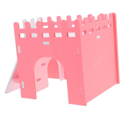 Toddmomy Hamsterhaus Versteck für Kleine Tiere Hamsterversteck mit Rampe Mehrzweckdesign und Geräumig für Hamster Meerschweinchen und Ratten von Toddmomy