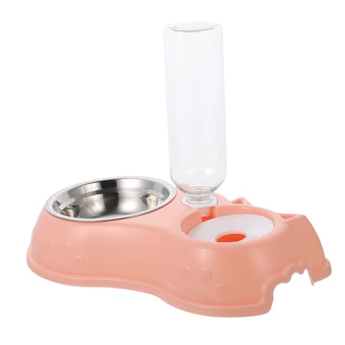Toddmomy 1Satz Haustier Flasche Schüssel Futterspender Abnehmbarer Doppelnapf Für Katzen Und Lebensmittelschüssel Und Wasserspender Praktischer Pet Feeder Für Hause von Toddmomy