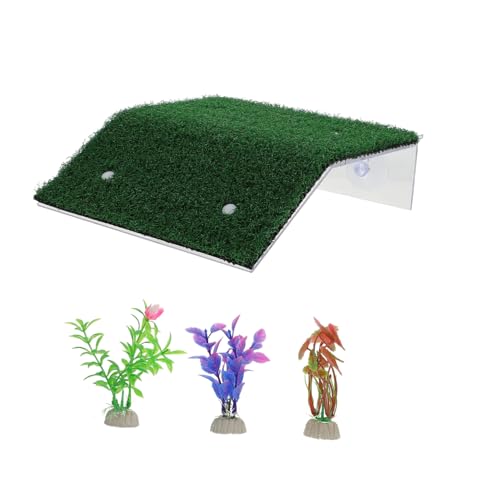 Toddmomy Schildkröten Sonnenplattform 4 Stück Rasen Kletterleiter für Reptilien Kunststoff mit Saugnäpfen und Spielplattform für Aquarien Toddmomy Schildkröten Sonnenplattform 4 Stück Rasen Kletterleiter für Reptilien Kunststoff mit Saugnäpfen und Spielplattform für Aquarien von Toddmomy