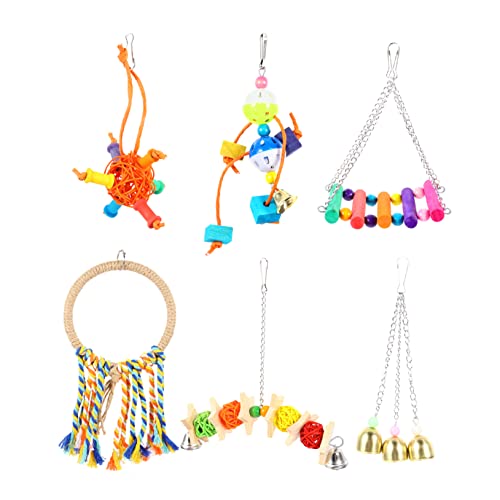 Toddmomy Select Papageienspielzeug 1 Set Haustier-Vogel-übungsspielzeug Papageienschaukel Hängespielzeug Vogel-kletterschaukel Bunt Toddmomy Select Papageienspielzeug 1 Set Haustier-Vogel-übungsspielzeug Papageienschaukel Hängespielzeug Vogel-kletterschaukel Bunt von Toddmomy