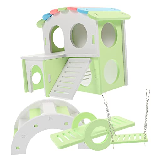Toddmomy 1satz Farbige Hamster Spielzeug-Haus Mit Leiter Brücke Und Schaukeln Mehrzweck-versteck Für Kleine Haustiere Für Hamster Chinchillas Und Toddmomy 1satz Farbige Hamster Spielzeug-Haus Mit Leiter Brücke Und Schaukeln Mehrzweck-versteck Für Kleine Haustiere Für Hamster Chinchillas Und von Toddmomy