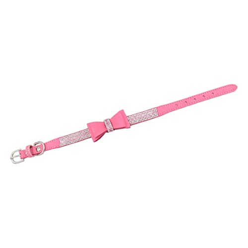 Toddmomy 1Satz Verstellbares Hundehalsband Schleife Rhinestone Hundehalsband Für Katzen Haustierbedarf von Toddmomy