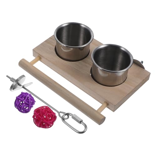 Toddmomy 1Satz Vogelfutterhalter für Papageien Futter und Wasserbecher mit Fruchtgabel und Spielzeugbällen für Nymphensittiche und Andere Ziervögel zu Reinigen Toddmomy 1Satz Vogelfutterhalter für Papageien Futter und Wasserbecher mit Fruchtgabel und Spielzeugbällen für Nymphensittiche und Andere Ziervögel zu Reinigen von Toddmomy