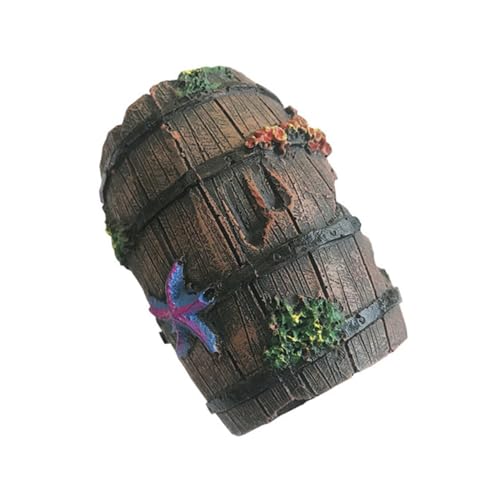 Toddmomy 1Stück Aquarium Dekoration Weinfass Aus Retro Aquarium Versteck Für Fische Für Wassertank Gestaltungen Naturgetreues Design Und Spielplatz Für Aquarienbewohner von Toddmomy