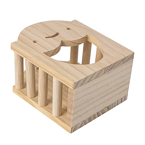 Toddmomy 1Stück Futterspender Aus Holz Einstellbares Futterregal Für Meerschweinchen Nagetiere Platzsparend Und Langlebig Für Fütterung Und Minimalen Abfall von Toddmomy