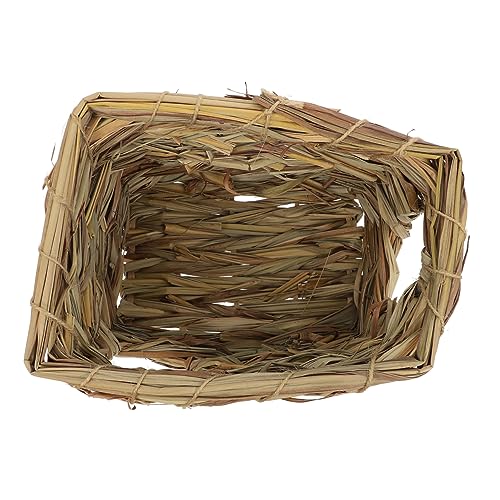 Toddmomy 1Stück Hamster Stroh Versteckspielzeug Handgefertigtes Gras Habitat Für Kleintiere Versteck Für Hamster Zwerghamster Und Andere Haustiere Haustierspielzeug von Toddmomy