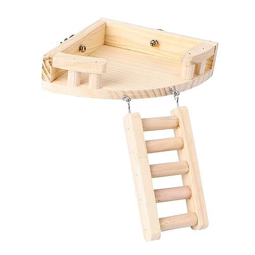Toddmomy Hamster Kletterleiter aus Holz Hamster Spielzeug für Käfig Trainingsspielzeug für Kleine Tiere Langlebig und Installieren Toddmomy Hamster Kletterleiter aus Holz Hamster Spielzeug für Käfig Trainingsspielzeug für Kleine Tiere Langlebig und Installieren von Toddmomy