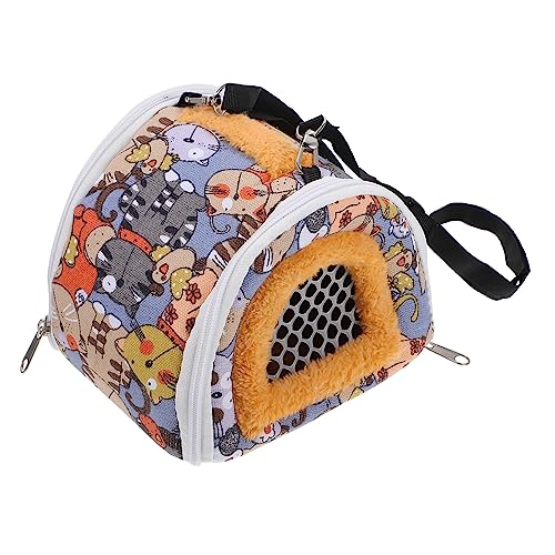 Toddmomy 1Stück Hamstertrage Mit Tiermotiv Outdoor Reisetasche Für Kleine Haustiere Für Hamster Ratten Meerschweinchen Und Andere Kleintiere Haustierversorgung von Toddmomy