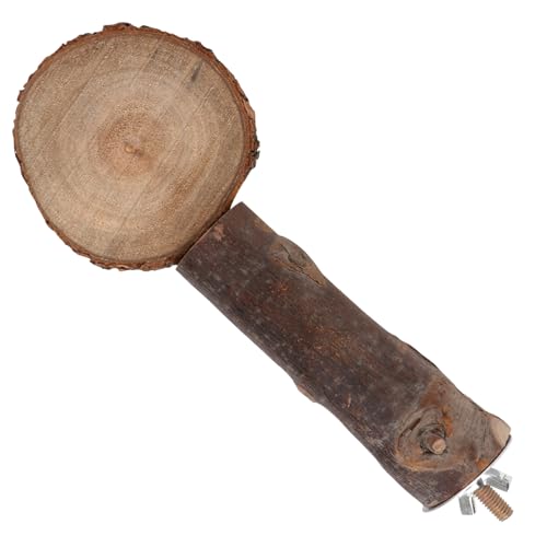 Toddmomy Haustier Papagei Stehen Rack Vogel Plattform Sprungbrett Natürliche Holz Papagei Barsch Raue von Toddmomy